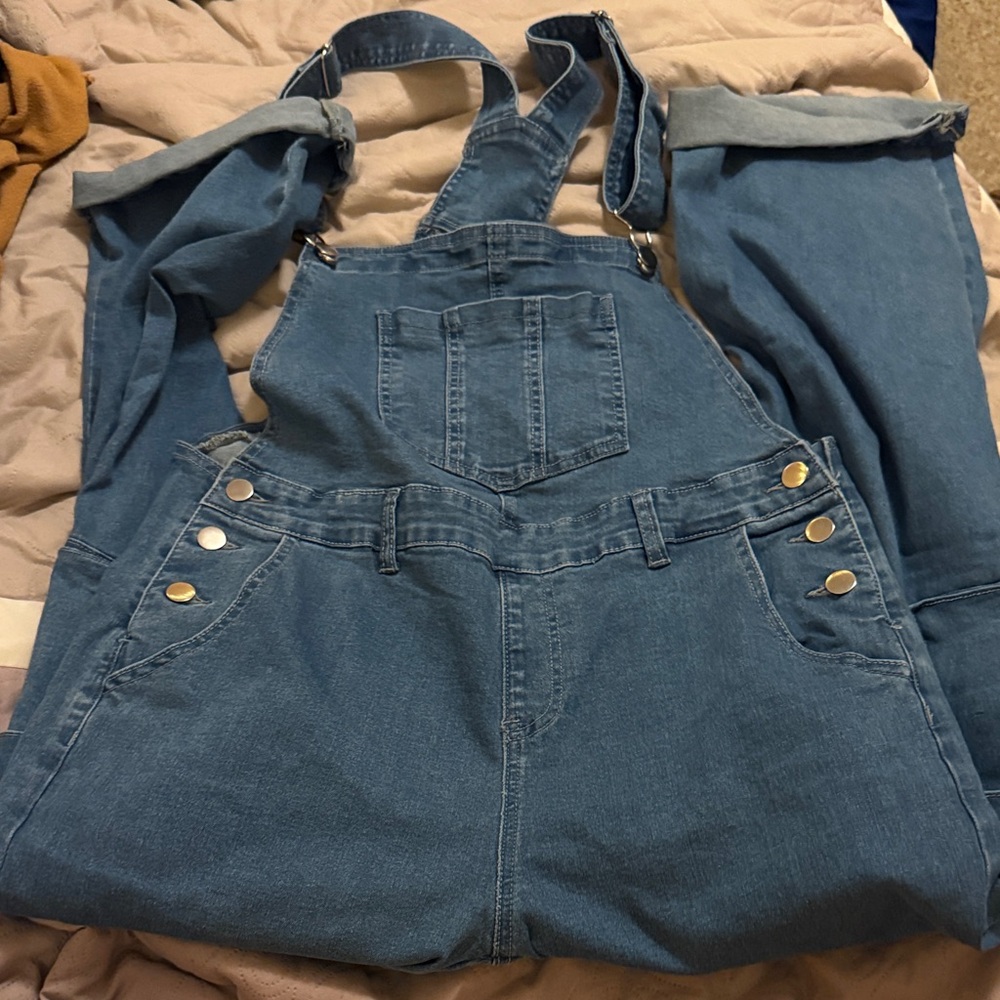 Women's Blue Denim Overalls